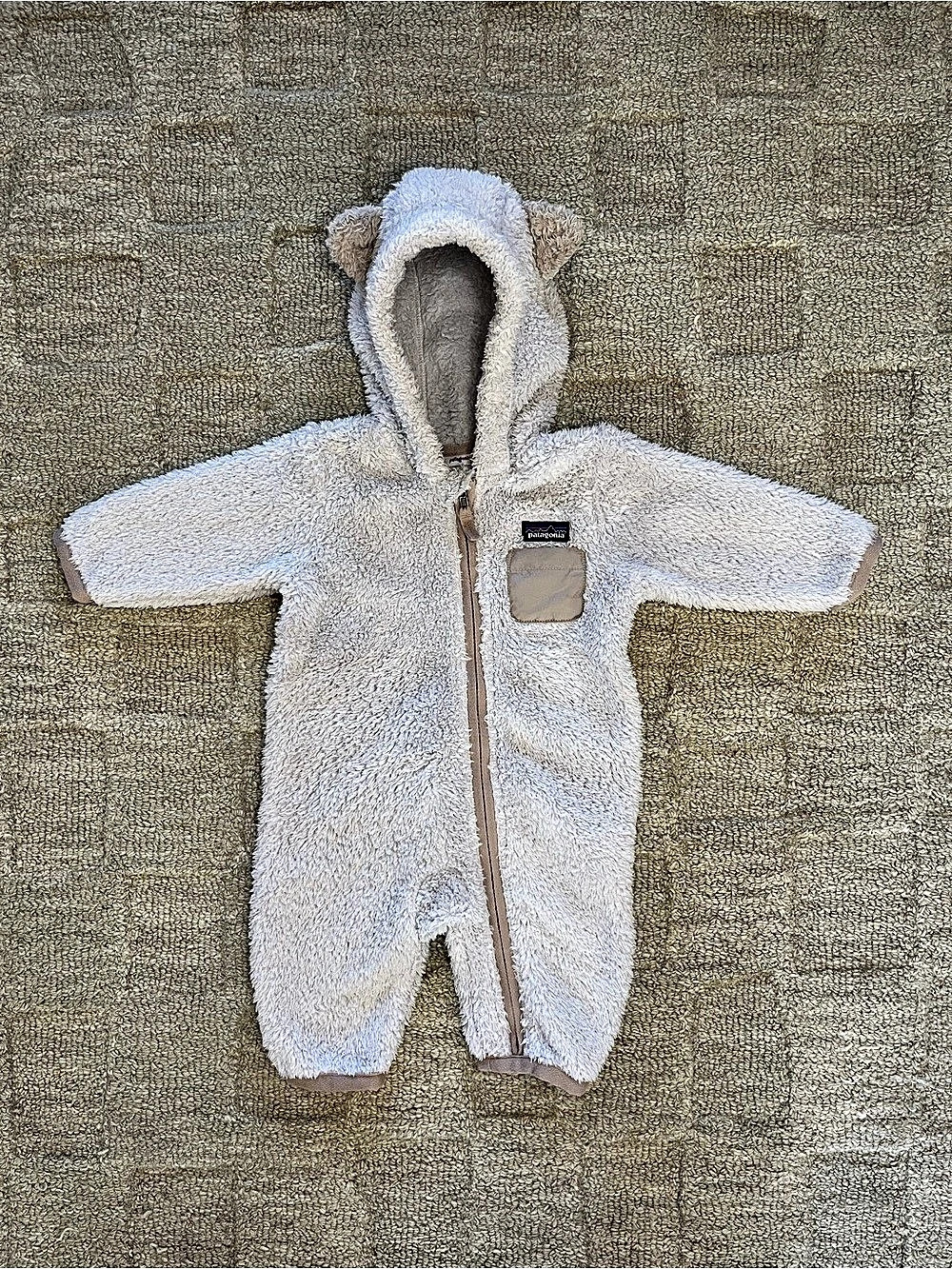 Patagonia Baby Furry Friends Fleece Bunting - Moonrise Taupe - 3-6 Months